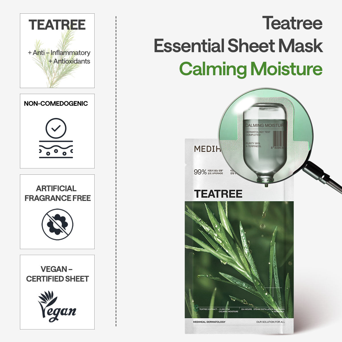 Mediheal Teatree Essential Mask Calming Moisture