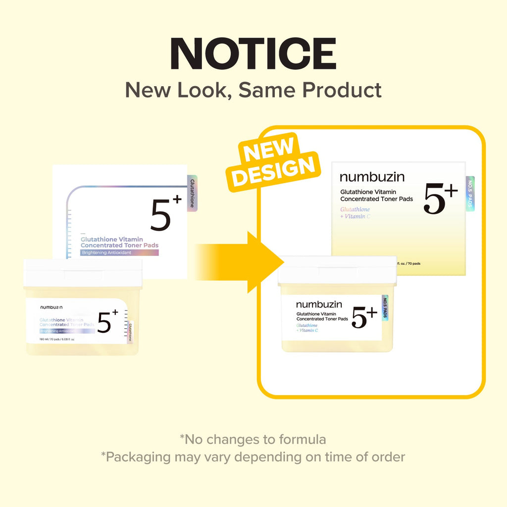 Numbuzin No.5 Vitamin-Niacinamide Concentrated Toner Pads