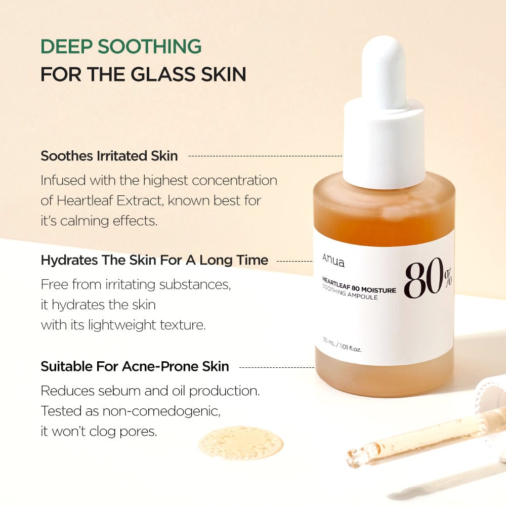 Anua Heartleaf 80% Soothing Ampoule 30ml
