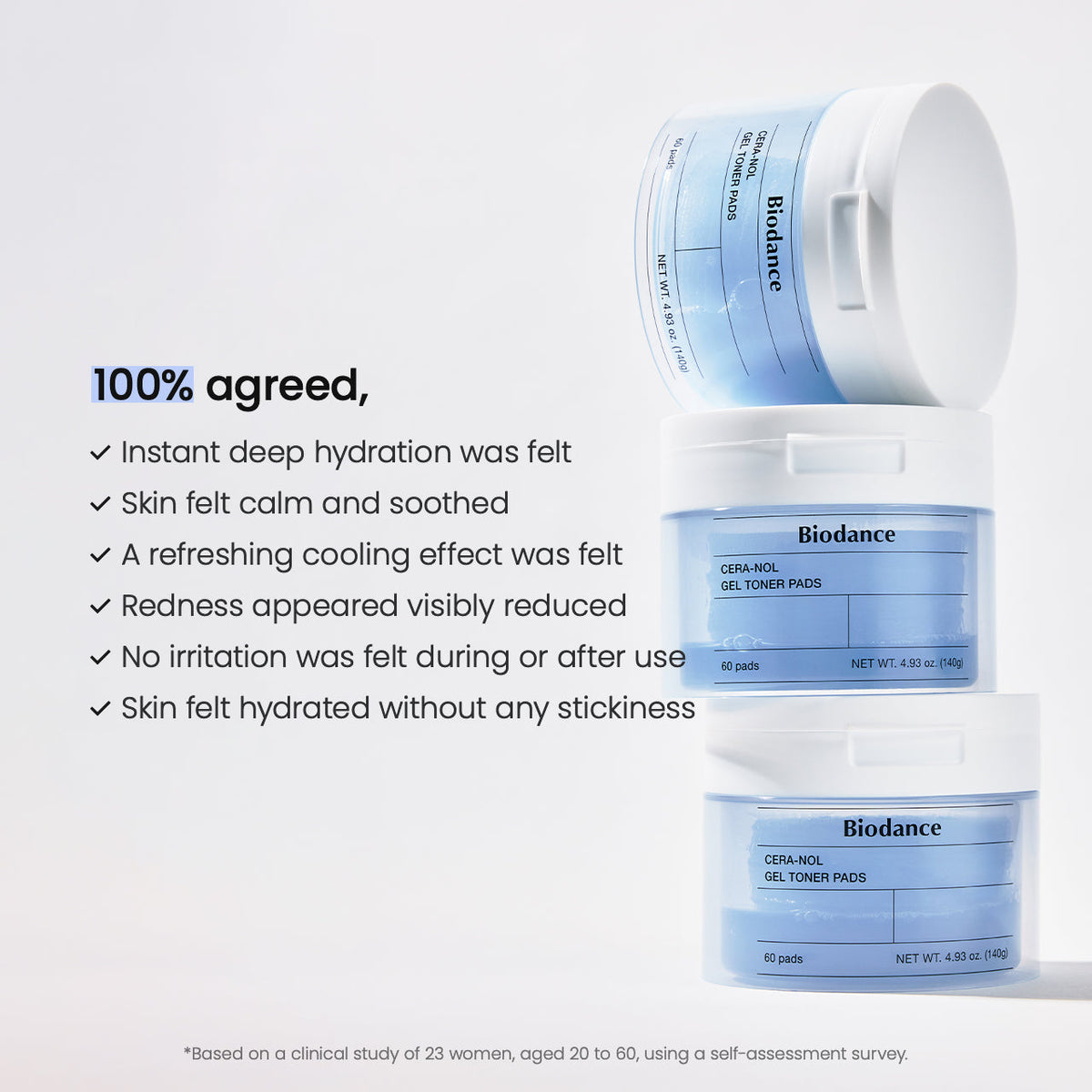 BIODANCE Cera-nol Gel Toner Pads
