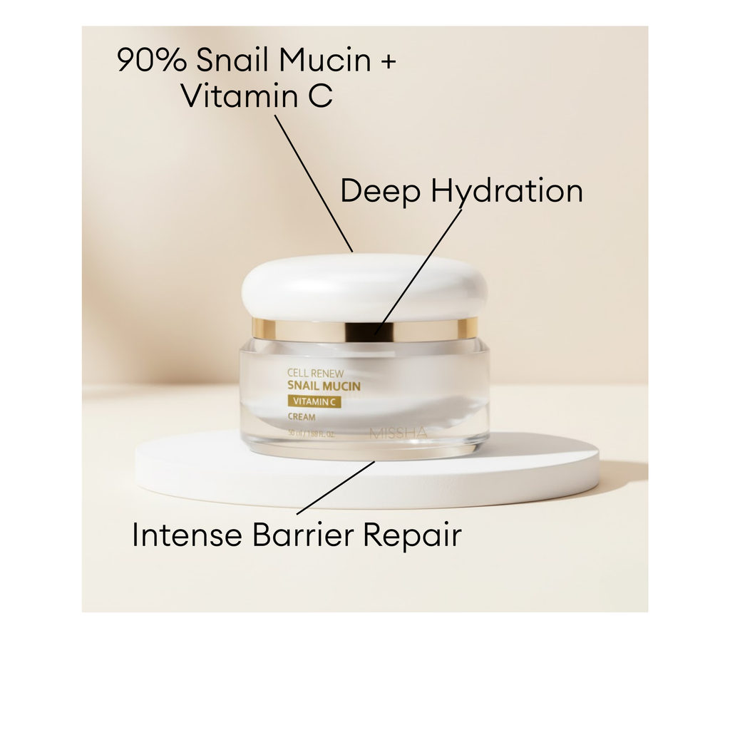 Missha Cell Renew Snail Mucin Vitamin C Cream